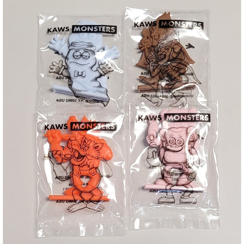 2022 General Mills Kaws Monsters Cereal Figures - Set of 4